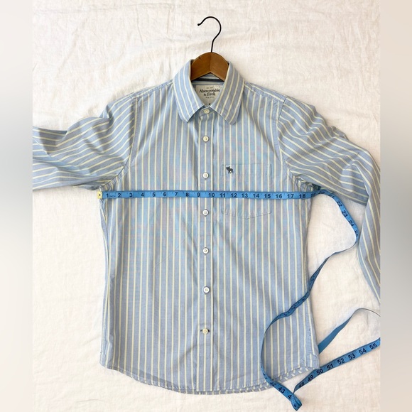 Men’s Abercrombie & Fitch Striped Dress Shirt - Picture 6 of 11